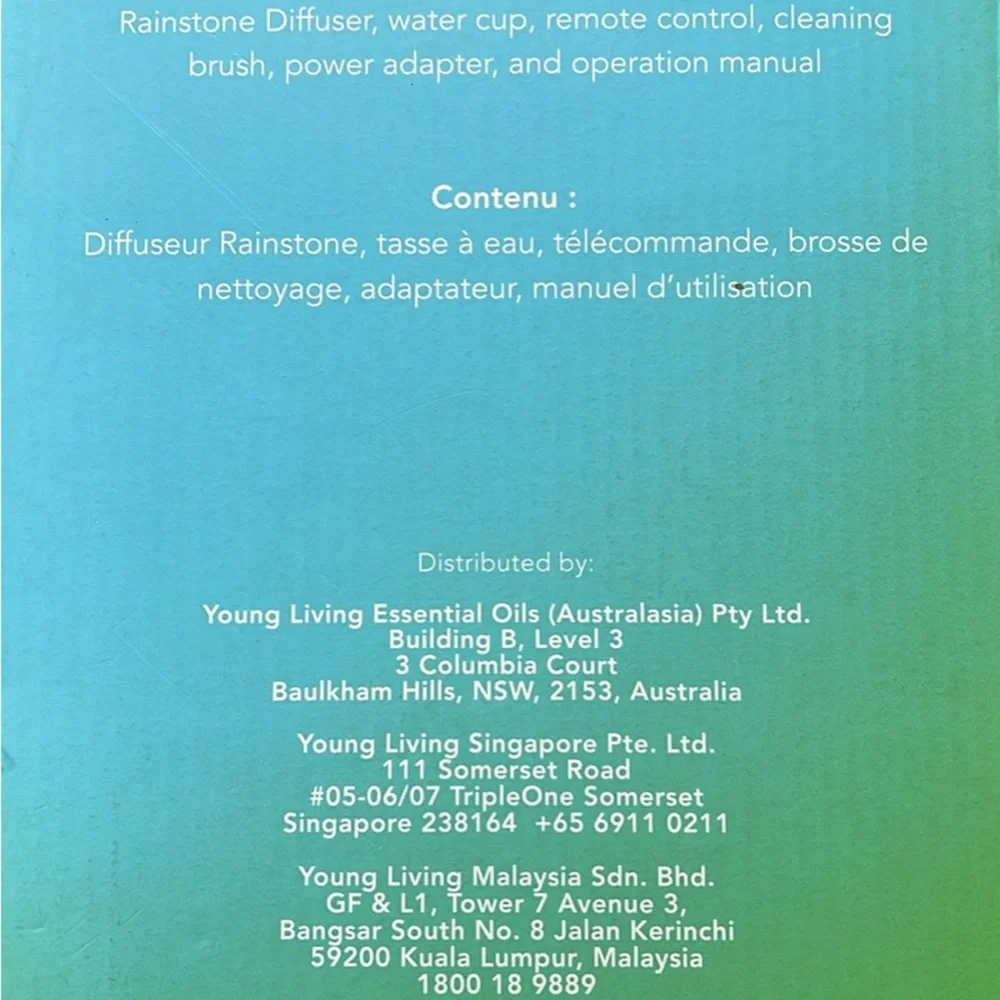 Young Living Rainstone Diffuser Open Box NEW - Picture 6 of 6